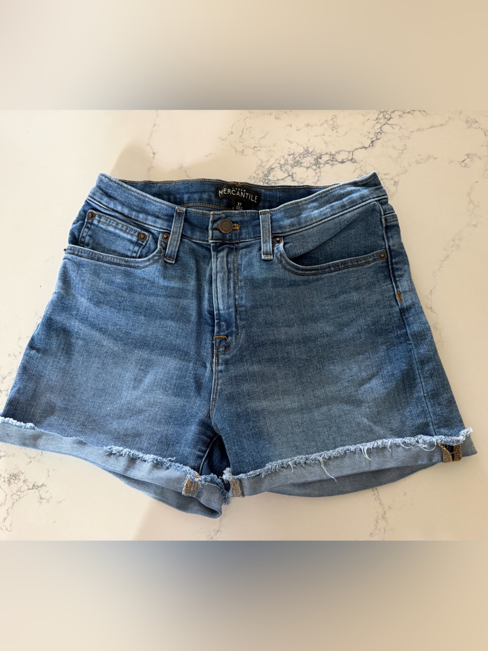 J. Crew Factory Blue Denim Shorts